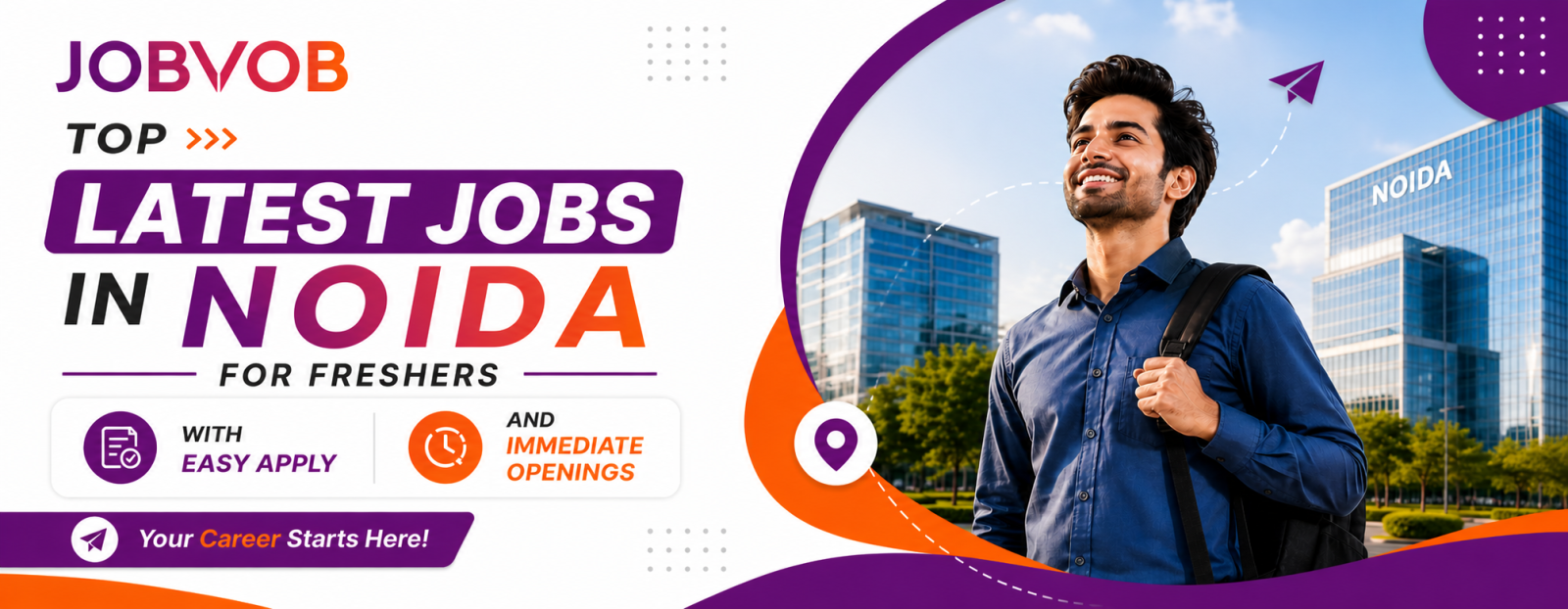 Top Latest Jobs in Noida for Freshers with Easy Apply and Immediate Openings